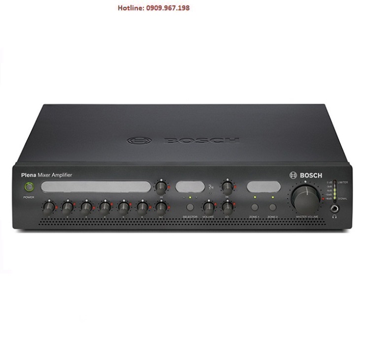 Âm ly kèm trộn 240W, 2 vùng Zone Bosch PLE-2MA240-EU