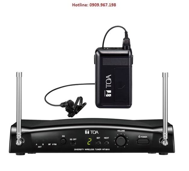 Bộ micro cài áo không dây UHF Toa WS-5325M