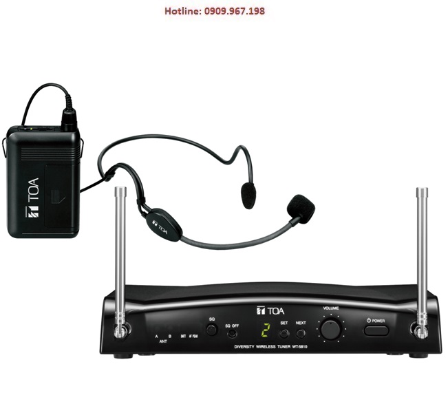 Bộ Micro đeo đầu không dây Toa WS-5325H