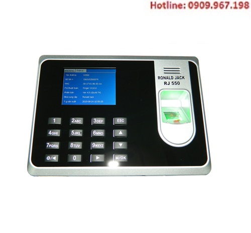 Máy chấm công vân tay Ronald Jack RJ 550A