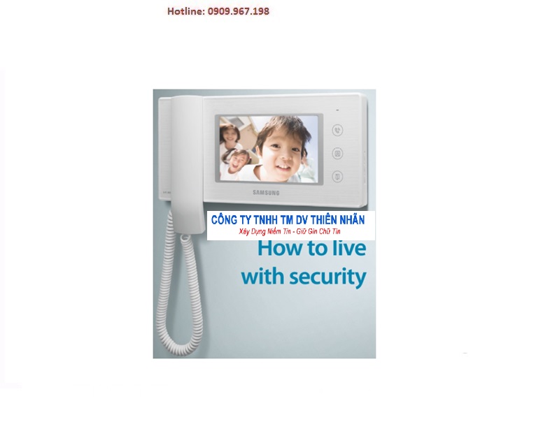 Màn hình chuông cửa Samsung SHT-3006XMW/EN