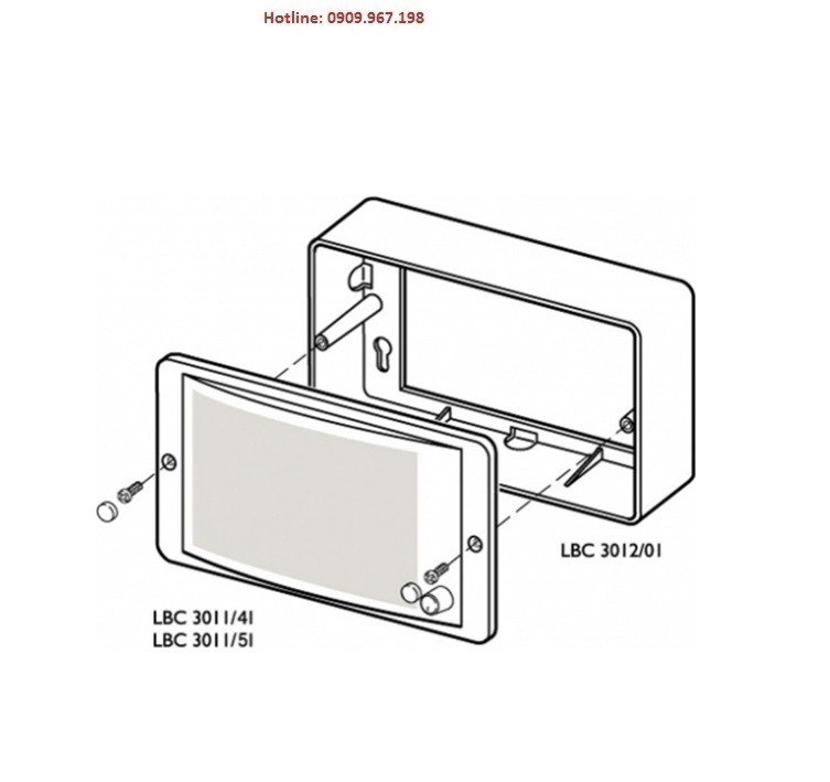 Hộp đỡ loa dương tường Bosch LBC3012/01