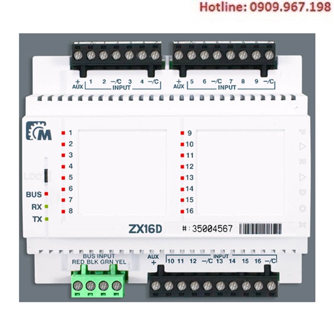 Thẻ mở rộng 16 vùng Paradox ZX-16D