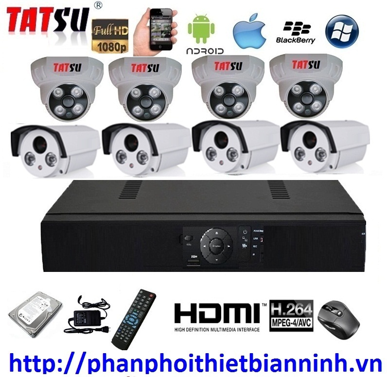 TRỌN BỘ 8 CAMERA HD